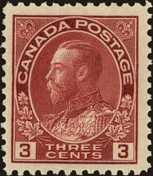 Front view of Canada 109d collectors stamp