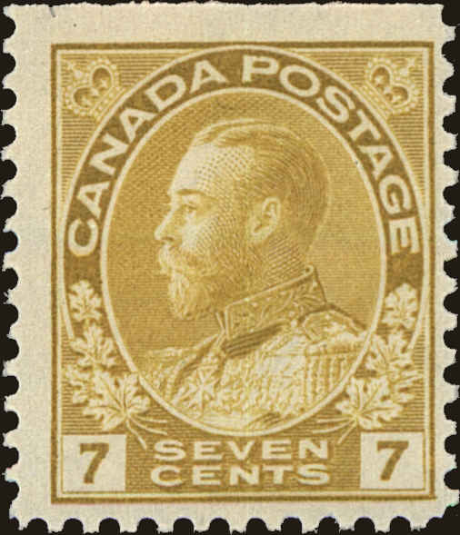 Front view of Canada 113 collectors stamp