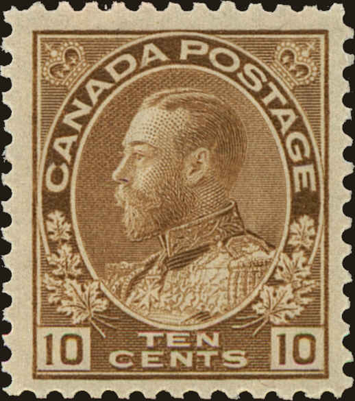 Front view of Canada 118 collectors stamp