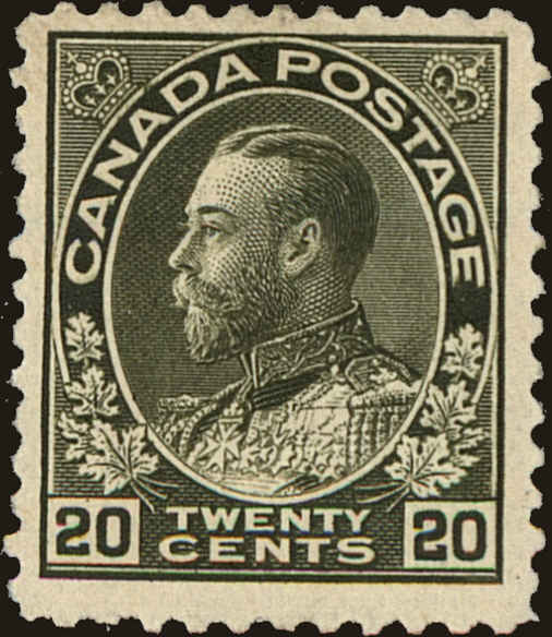 Front view of Canada 119c collectors stamp