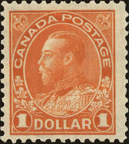 Front view of Canada 122 collectors stamp