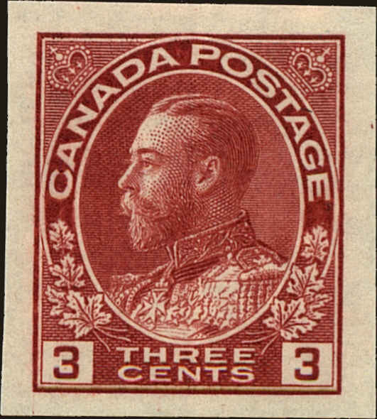 Front view of Canada 138 collectors stamp