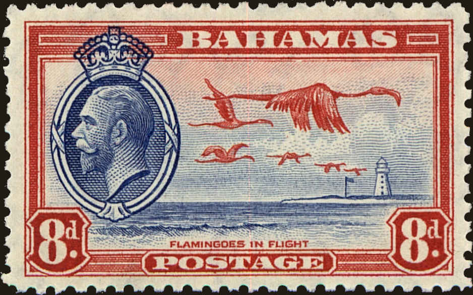 Front view of Bahamas 96 collectors stamp