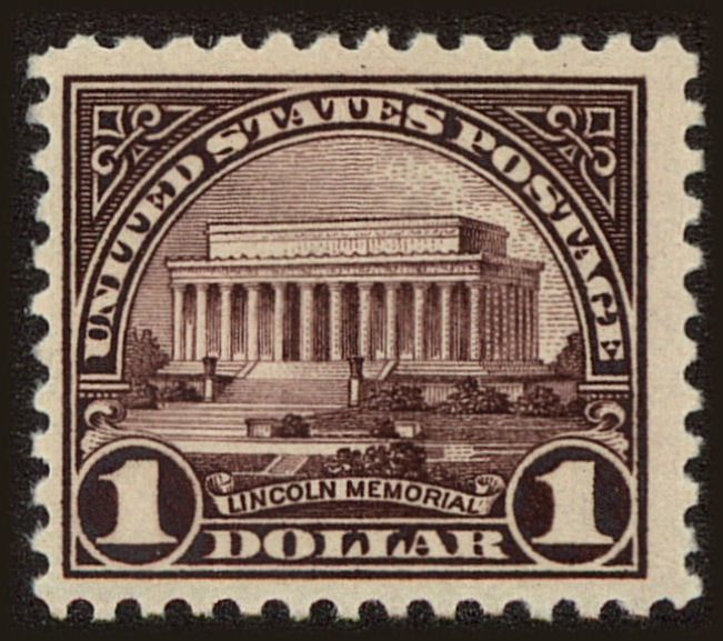 Front view of United States 571 collectors stamp
