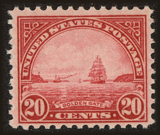 Front view of United States 567 collectors stamp