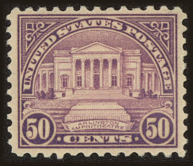 Front view of United States 701 collectors stamp