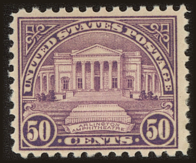 Front view of United States 701 collectors stamp