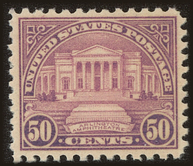 Front view of United States 701 collectors stamp