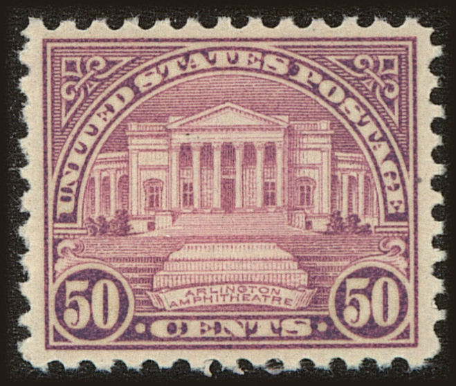 Front view of United States 701 collectors stamp