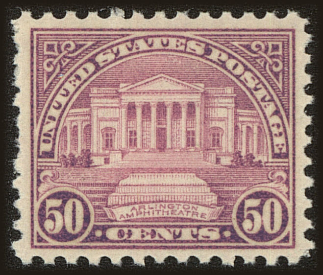 Front view of United States 701 collectors stamp