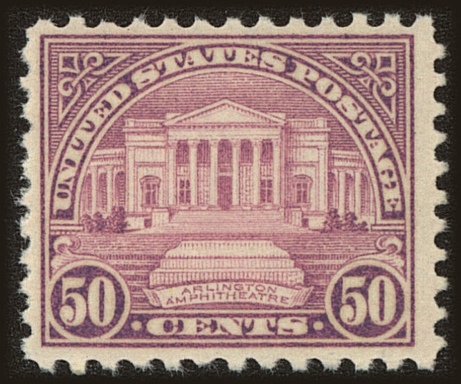 Front view of United States 701 collectors stamp