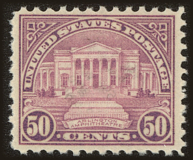 Front view of United States 701 collectors stamp