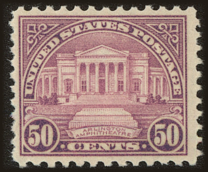 Front view of United States 701 collectors stamp