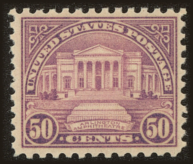 Front view of United States 701 collectors stamp