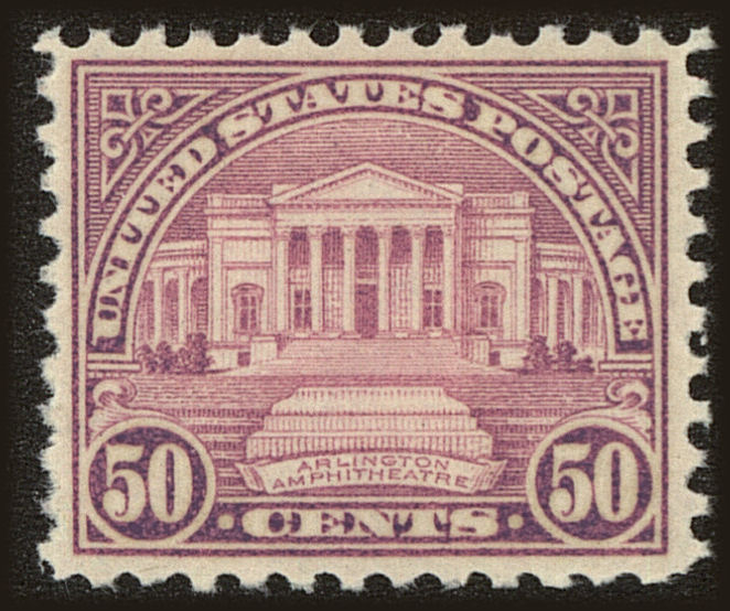 Front view of United States 701 collectors stamp