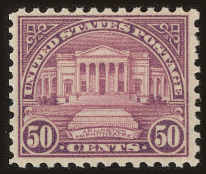 Front view of United States 701 collectors stamp