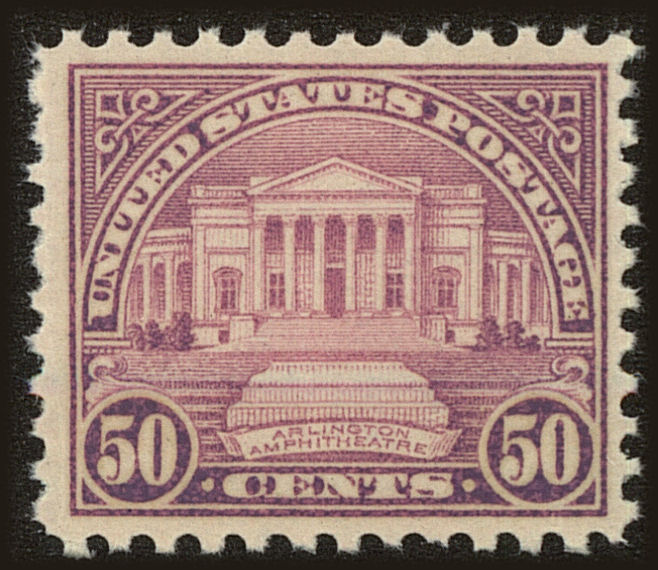 Front view of United States 701 collectors stamp