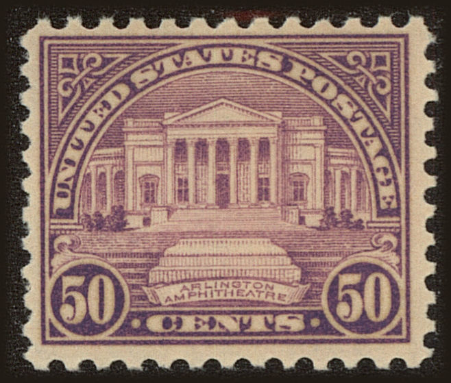 Front view of United States 701 collectors stamp