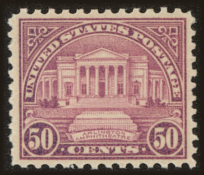 Front view of United States 701 collectors stamp