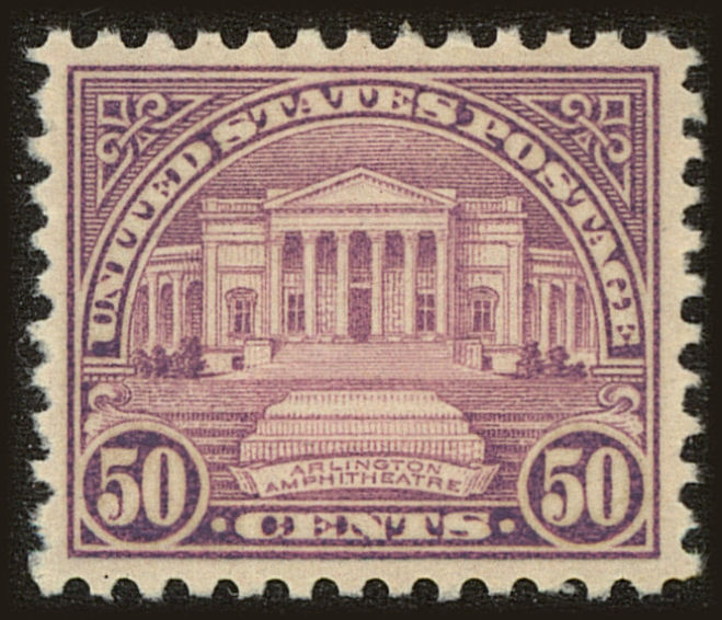 Front view of United States 701 collectors stamp