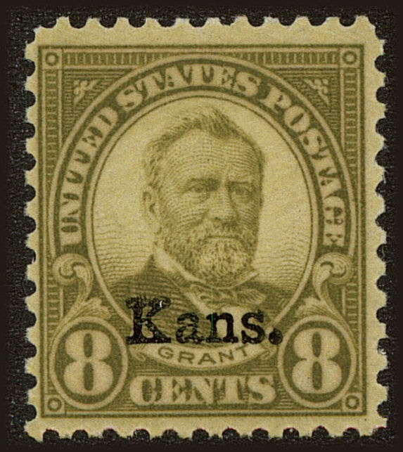 Front view of United States 666 collectors stamp