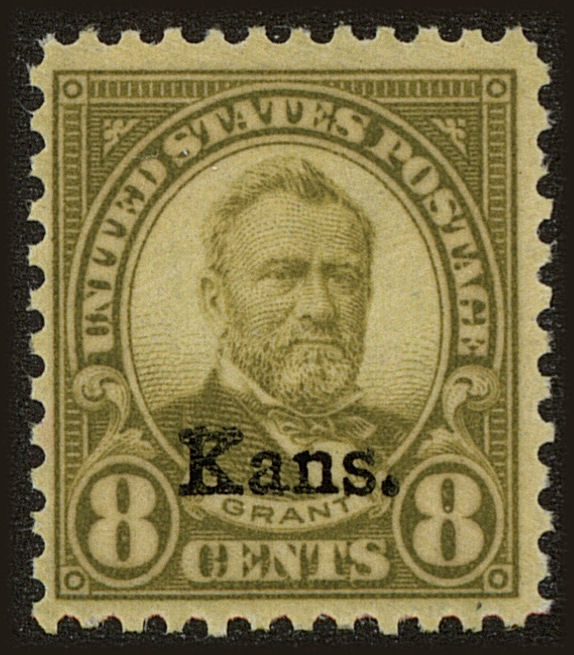 Front view of United States 666 collectors stamp