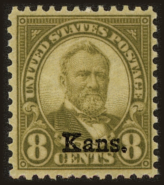 Front view of United States 666 collectors stamp