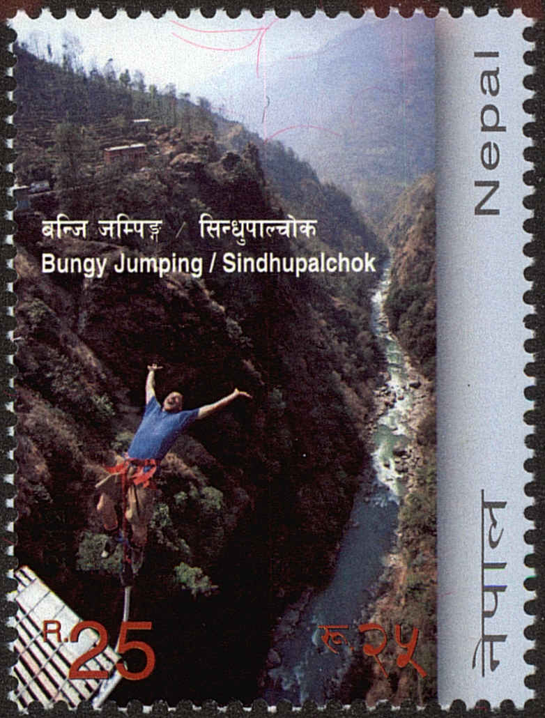 Front view of Nepal 883 collectors stamp