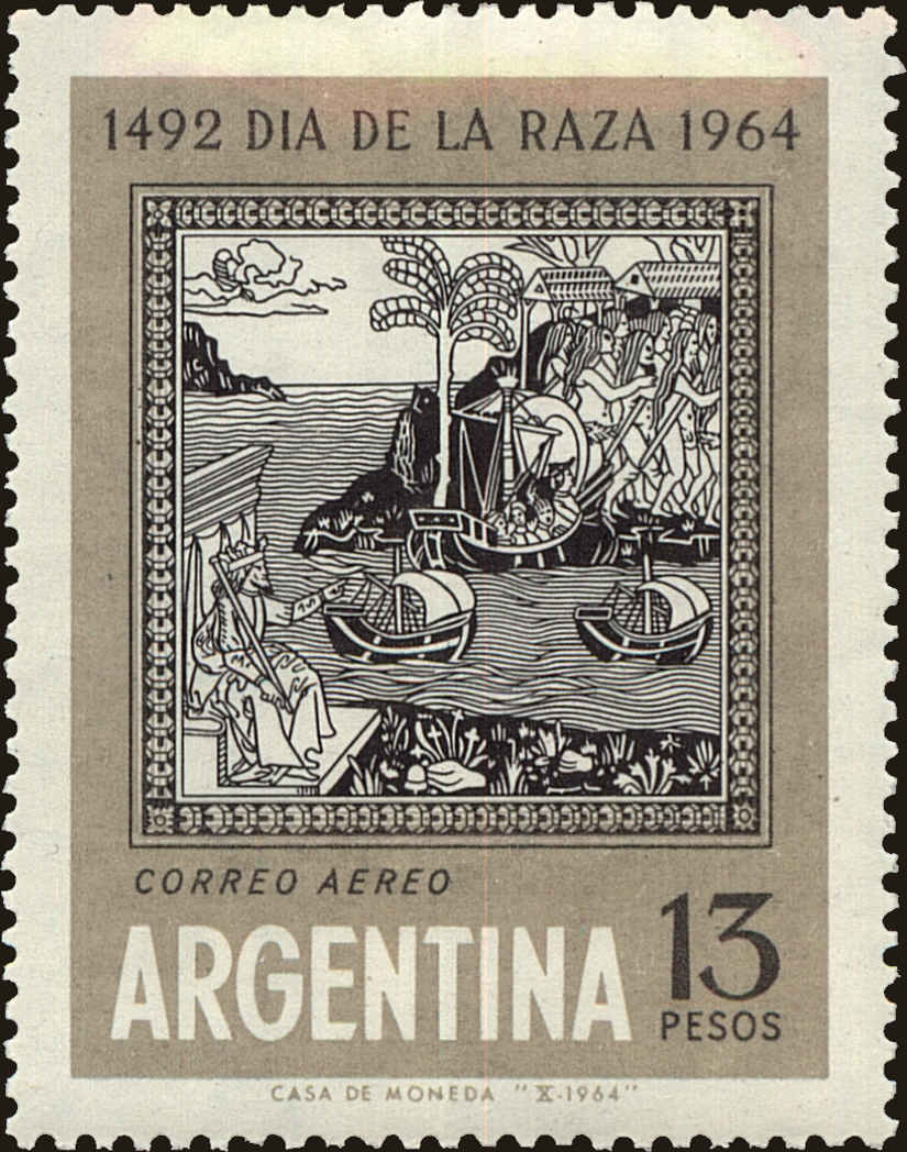 Front view of Argentina C94 collectors stamp