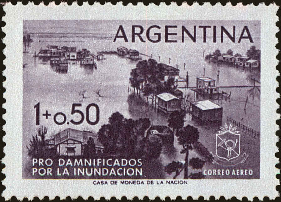 Front view of Argentina CB13 collectors stamp