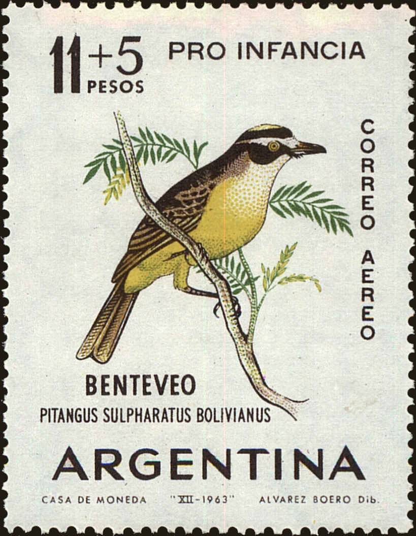 Front view of Argentina CB32 collectors stamp