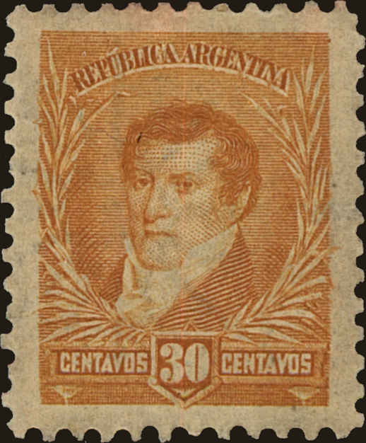 Front view of Argentina 115 collectors stamp