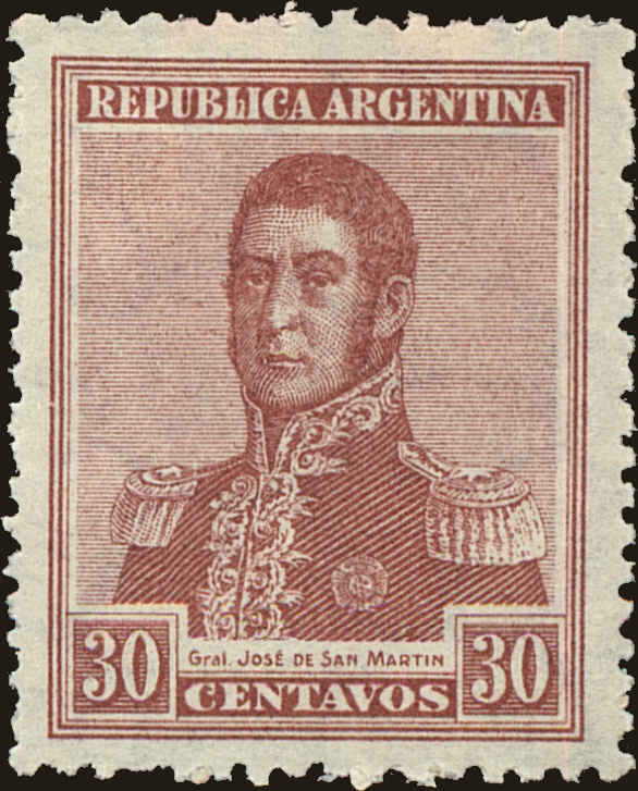 Front view of Argentina 314 collectors stamp
