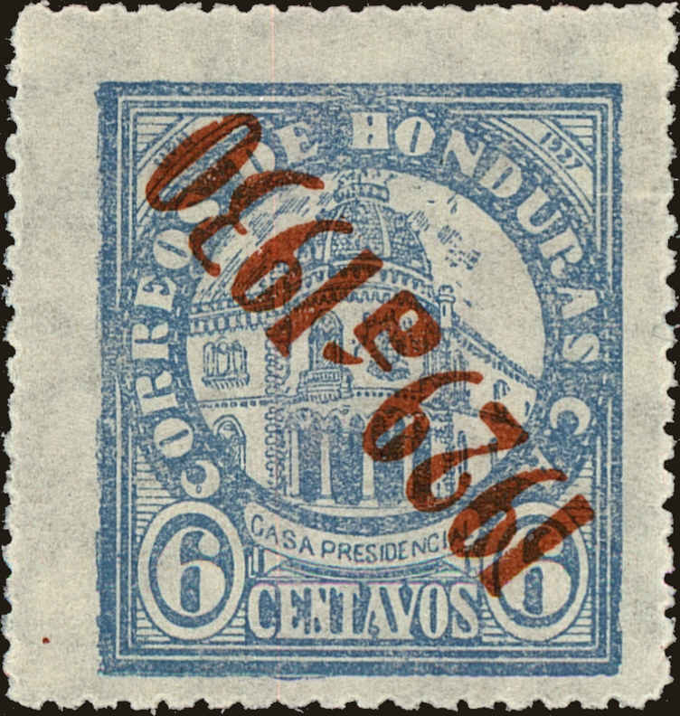 Front view of Honduras 272a collectors stamp