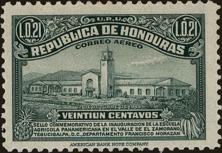 Front view of Honduras C143 collectors stamp