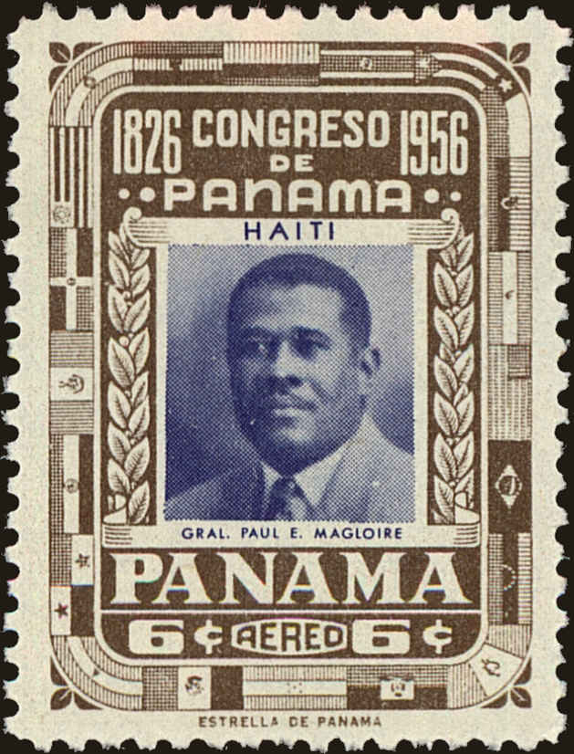 Front view of Panama C168 collectors stamp