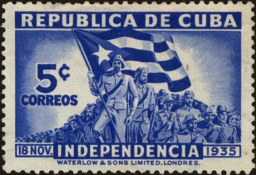 Front view of Cuba (Republic) 335 collectors stamp