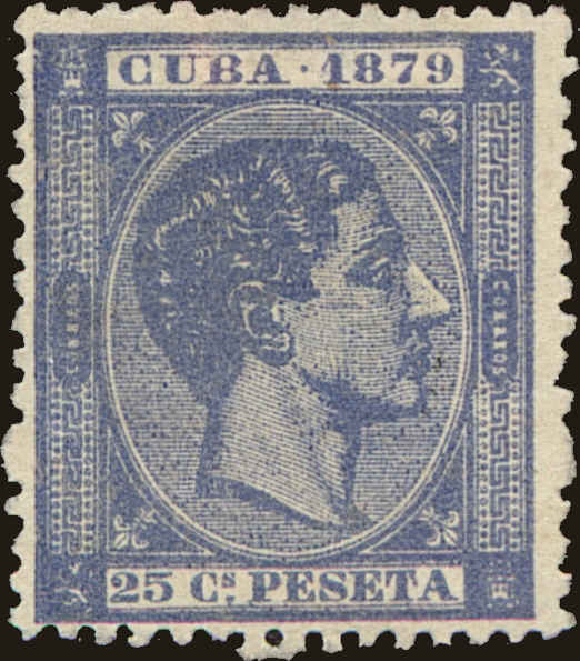 Front view of Cuba (Spanish) 85 collectors stamp