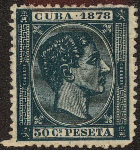 Front view of Cuba (Spanish) 80 collectors stamp
