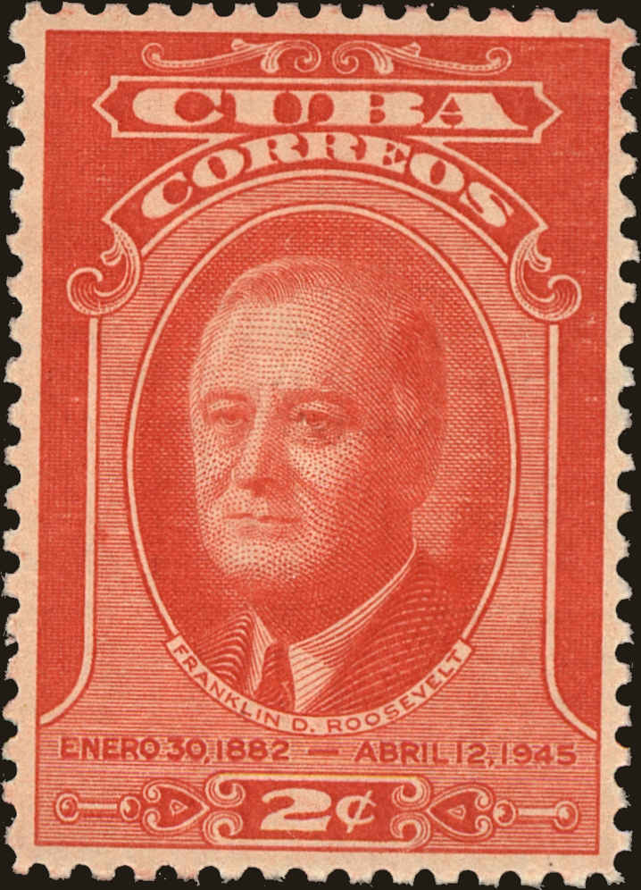 Front view of Cuba (Republic) 406 collectors stamp