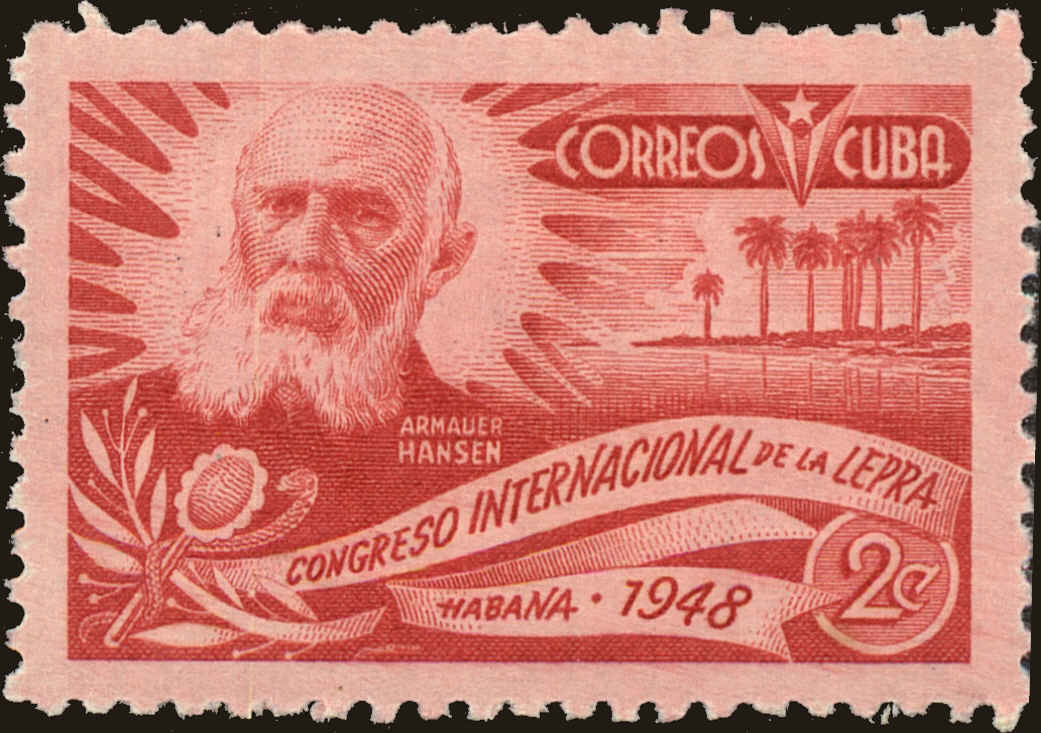 Front view of Cuba (Republic) 414 collectors stamp