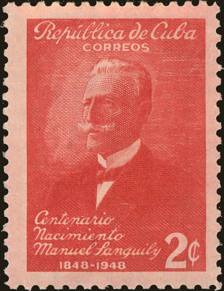 Front view of Cuba (Republic) 435 collectors stamp