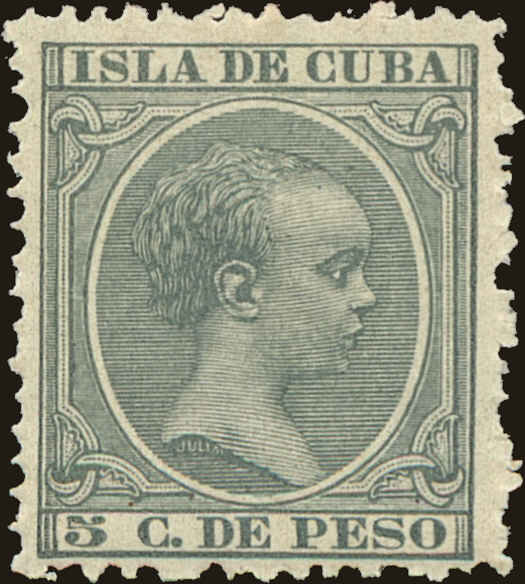 Front view of Cuba (Spanish) 145 collectors stamp
