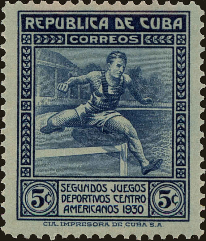 Front view of Cuba (Republic) 301 collectors stamp