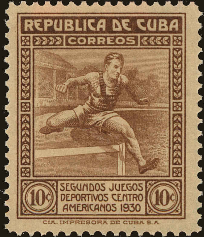 Front view of Cuba (Republic) 302 collectors stamp