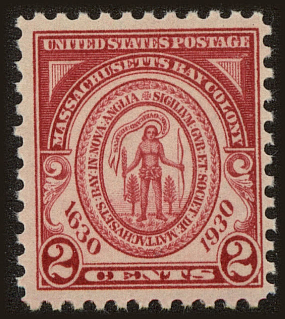 Front view of United States 682 collectors stamp