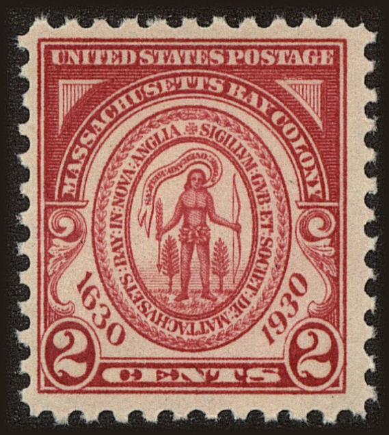 Front view of United States 682 collectors stamp