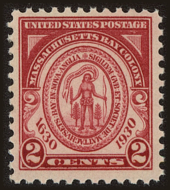 Front view of United States 682 collectors stamp