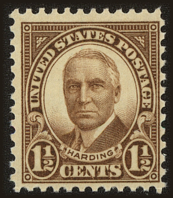 Front view of United States 684 collectors stamp