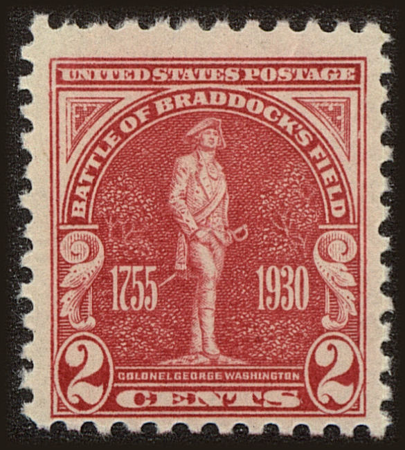 Front view of United States 688 collectors stamp